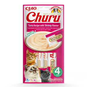 INABA Churu Tuna with shrimp flavour - Katze behandeln - 4x14 g