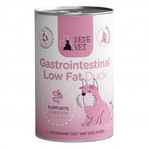 PAKA ZWIERZAKA Pepe Vet Gastrointestinal Low fat Mono Duck - Nassfutter für Hunde - 400g