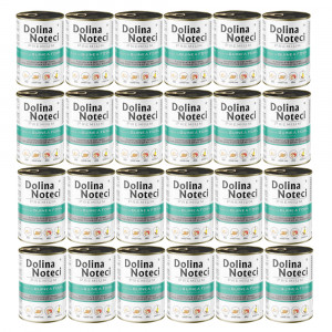 DOLINA NOTECI Premium Reich an Perlhuhn mit Apfel – Nassfutter für Hunde – 24×400 g