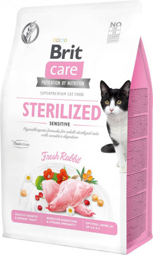BRIT Care Grain-Free Sterilized Sensitive - Trockenfutter für Katzen - 400 g 