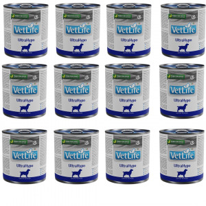 FARMINA Vet Life UltraHypo - Nassfutter für Hunde - 12x300 g