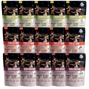 PET REPUBLIC Adult Mix Sorten - Nassfutter für Hunde - 15x500 g