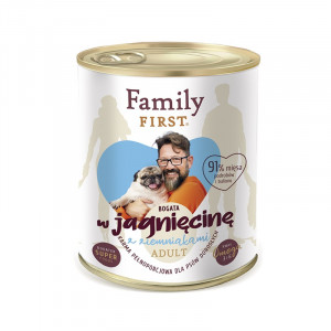 FAMILY FIRST Adult Lamb with potato - Nassfutter für Hunde - 800 g