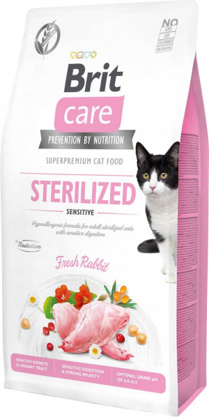 BRIT Care Grain Free Sterilized Sensitive - Trockenfutter für Katzen - 7 kg 
