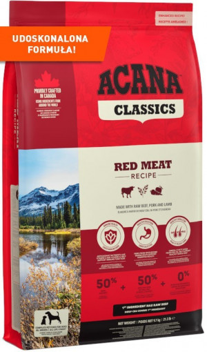 ACANA Classics Red Meat - Trockenfutter für Hunde - 9,7 kg