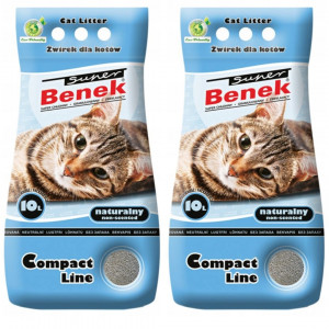 CERTECH Super Benek Compact Natur – klumpende Katzenstreu – 2x10l