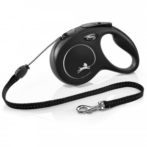 Flexi New CLASSIC 5 m Schwarz Hund Rückziehbare Leine