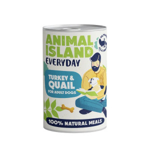 ANIMAL ISLAND Everyday Turkey and quail - Nassfutter für Hunde - 400g