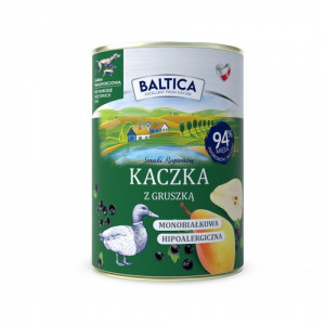 BALTICA Smaki regionów Duck with pear - Nassfutter für Hunde - 400g