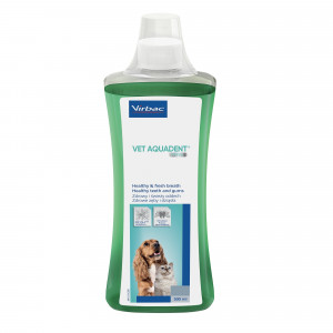 VIRBAC Vet Aquadent FR3SH - zahnmedizinische lösung zur mundhygiene für hunde und katzen – 500ml