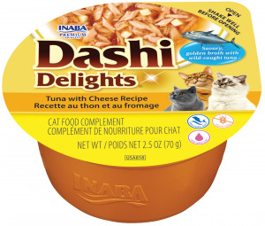 INABA Dashi Delights Tuna with cheese recipe - nassfutter für Katzen - 70g