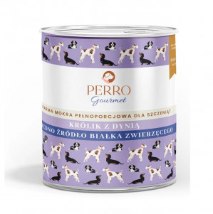 PERRO Junior Rabbit with pumpkin - Nassfutter für Hunde - 800g