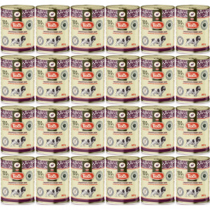 FOLK Großpolnisches exquisites Hirschfleisch – Nassfutter für Hunde – 24x800g