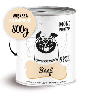 PAKA ZWIERZAKA Pepe Beef - Nassfutter für Hunde - 800g