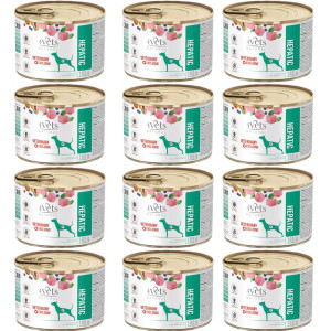 4VETS Natural Hepatic Dog - Nassfutter für Hunde - 12x185g