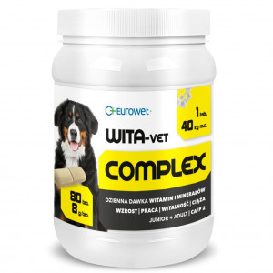 EUROWET Wita-Vet Complex 8g - nahrungsergänzungsmittel für hunde - 80 tabletten