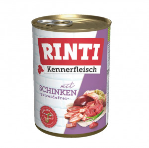 RINTI Kennerfleisch Ham - Nassfutter für Hunde - 400g