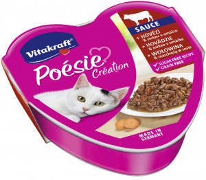 VITAKRAFT POESIE CREATION SOS Rind/Karotte - Katzennassfutter - 85 g