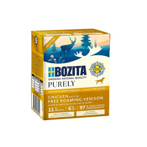 BOZITA Purely Paté Duoprotein Chicken and venison - Nassfutter für Hunde - 370g