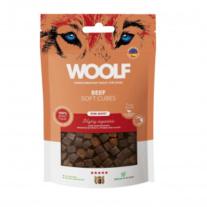 WOOLF Soft Cubes Beef - leckerli für hunde - 100g