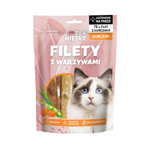 PAN MIĘSKO Fillets Chicken with vegetables - Katze behandeln - 100g