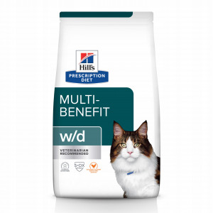 HILL'S PRESCRIPTION DIET Multi-Benefit Feline w/d Katzentrockenfutter Huhn 3 kg