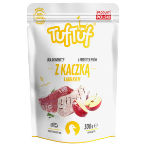 TUF TUF Duck with apple - Nassfutter für Hunde - 300g