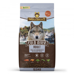 WOLFSBLUT Cold River Trout with sweet potatoes - trockenfutter für Hunde - 12,5kg