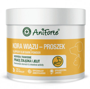 ANIFORTE Slippery elm bark - nahrungsergänzungsmittel für hunde und katzen - 100g