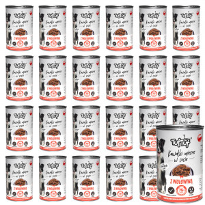 TUF TUF Meaty chunks with beef - Nassfutter für Hunde - 24x1250g