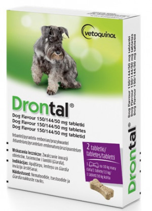 VETOQUINOL Drontal - Entwurmungstabletten für Hunde 
