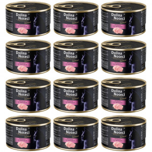 DOLINA NOTECI Premium Sterilised Reich an Pute – Nassfutter für Katzen – 12×185 g