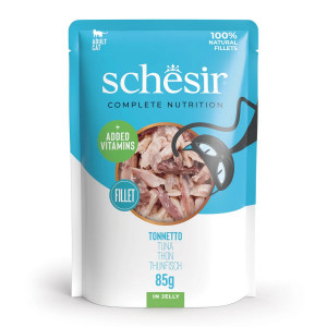 SCHESIR in jelly Tuna - nassfutter für Katzen - 85 g