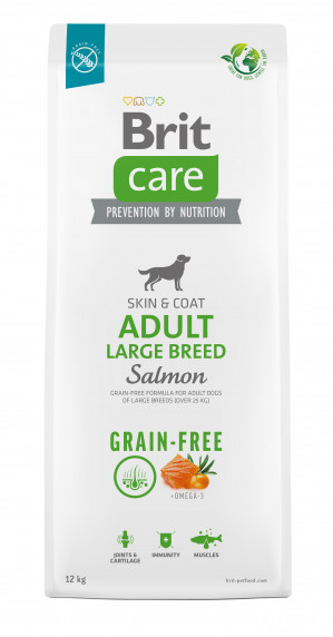 BRIT Care Adult Large Breed Salmon - Trockenfutter für Hunde - 12 kg
