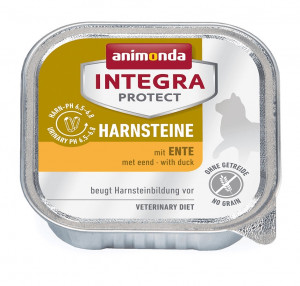 ANIMONDA Integra Protect Harnsteine Ente - Nassfutter für Katzen - 100 g