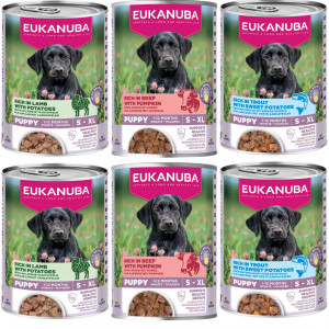 EUKANUBA Life Care Puppy MIX Sorten - Nassfutter für Hunde - 6x400g