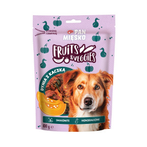 PAN MIĘSKO Fruits & Veggies Pumpkin with duck - leckerli für hunde - 100g