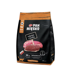 PAN MIĘSKO Veal with duck M - trockenfutter für Katzen - 400g