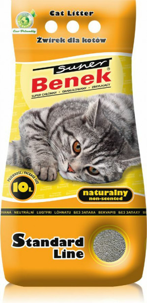Certech Super Benek Standard Natural - Katzenstreu Klumpend 10 l