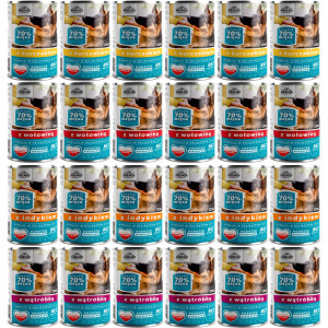 FRENDI Stücke in feiner Soße MIX Geschmacksrichtungen - Nassfutter für Hunde - 24x1250g