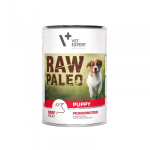 RAW PALEO Puppy Monoprotein Beef – Nassfutter für Welpen – 400 g