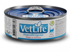 FARMINA Vet Life Hypoallergenic Pork & Potato - Nassfutter für Katzen - 85 g 
