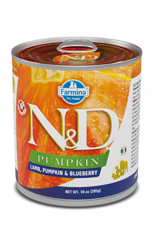 Nasses Hundefutter - FARMINA N&D DOG LAMB&PUMPKIN&BLUEBERRY ADULT 285g