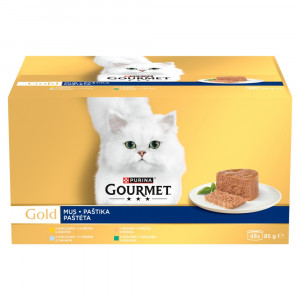 PURINA Gourmet Gold Mousse - nassfutter für Katzen - 48x85g