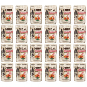 SHELMA with salmon in sauce - nassfutter für Katzen - 24x85g
