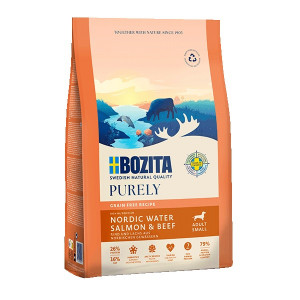 BOZITA Purely Adult Small Salmon and beef - trockenfutter für Hunde - 2,5 kg