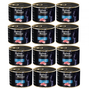 DOLINA NOTECI Premium reich an Lamm – Nassfutter für Katzen – 12×185g