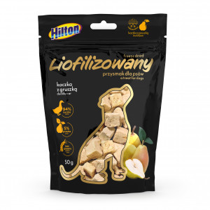 HILTON Freeze-dried treats with duck and pear - leckerli für hunde - 50g