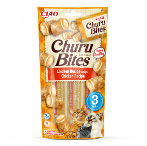 INABA Churu Bites Chicken recipe wraps - Katze behandeln - 3x10 g