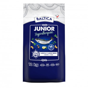 BALTICA Excellent Hypoallergenic Junior L/XL Salmon - trockenfutter für Hunde - 12kg